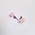 Puces d’oreilles | Quartz rose : Amour et douceur