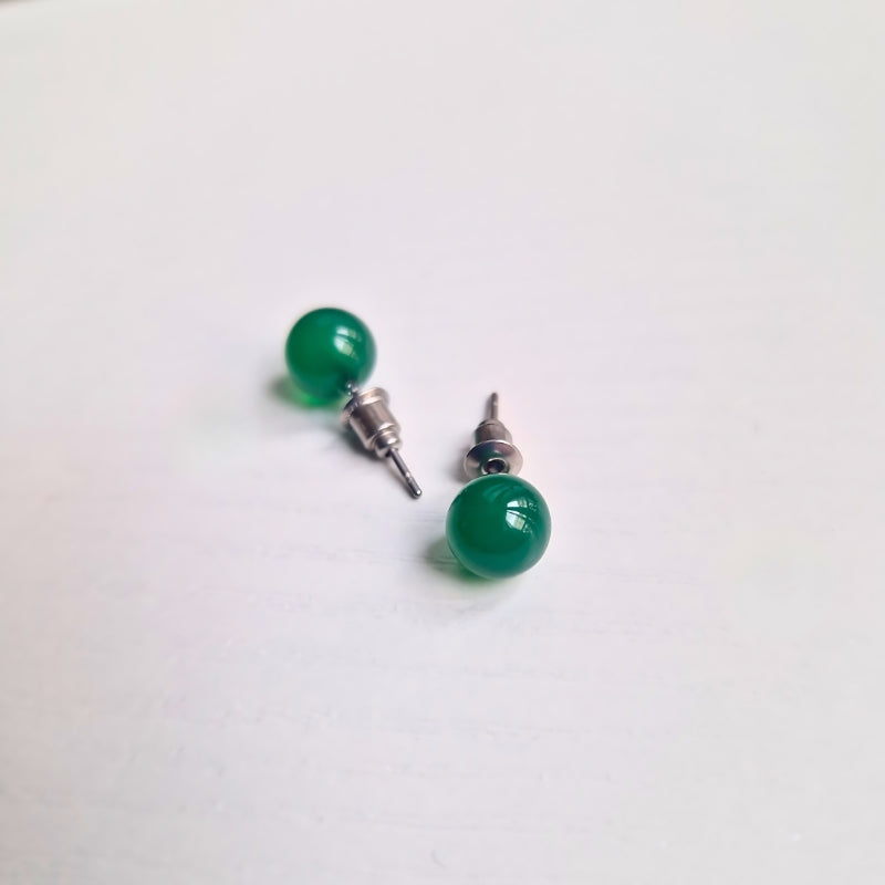 Puces d’oreilles | Aventurine verte : Chance et équilibre
