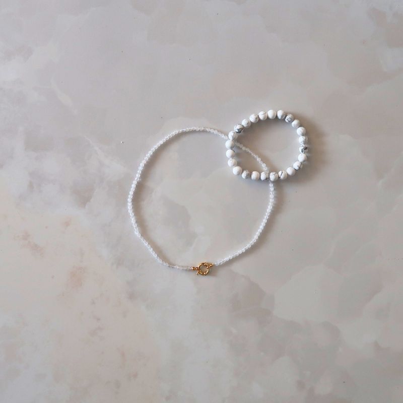 Pack Duo | Pierre de lune et Howlite