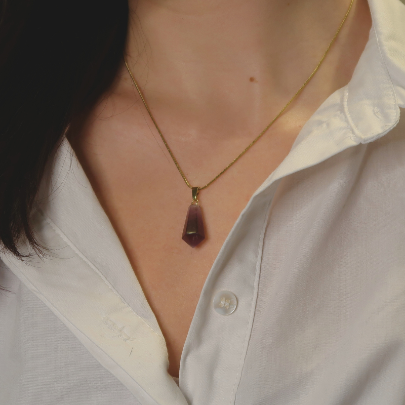 Pendentif | Pointe - Améthyste