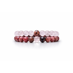 Duo "Amour Guérisseur" – Quartz Rose & Rhodonite - Zelia Paris