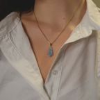 Pendentif | Pointe - Aigue Marine