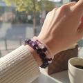 Nalaya | Trio Bulle de Sérénité - Améthyste & Quartz Rose - Zelia Paris