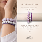 Nalaya | Trio Sérénité Absolue - Lépidolite, Howlite & Améthyste - Zelia Paris