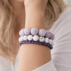 Nalaya | Trio Sérénité Absolue - Lépidolite, Howlite & Améthyste - Zelia Paris