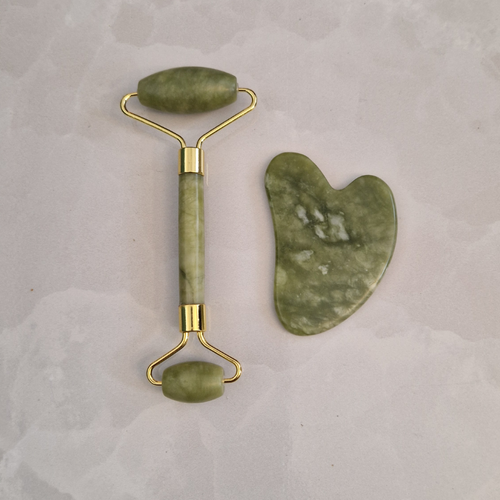 Coffret Duo | Gua Sha & Roller - Jade