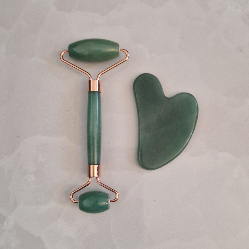 Coffret Duo | Gua Sha & Roller - Aventurine