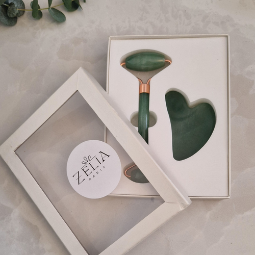 Coffret Duo | Gua Sha & Roller - Aventurine