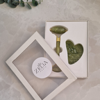 Coffret Duo | Gua Sha & Roller - Jade