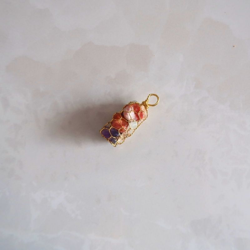 Pendentif | 7 Chakras - Doré