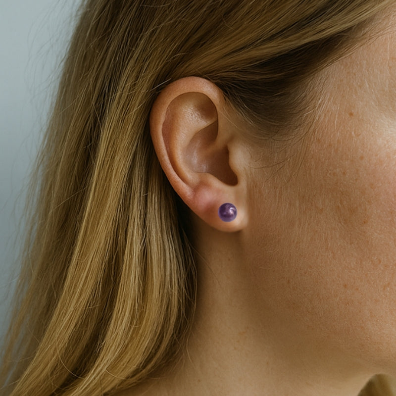 Puces d’oreilles | Améthyste : Sérénité et clarté d’esprit