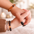 Duo de Bracelets "Flamme Sacrée" – Grenat & Cornaline - Zelia Paris