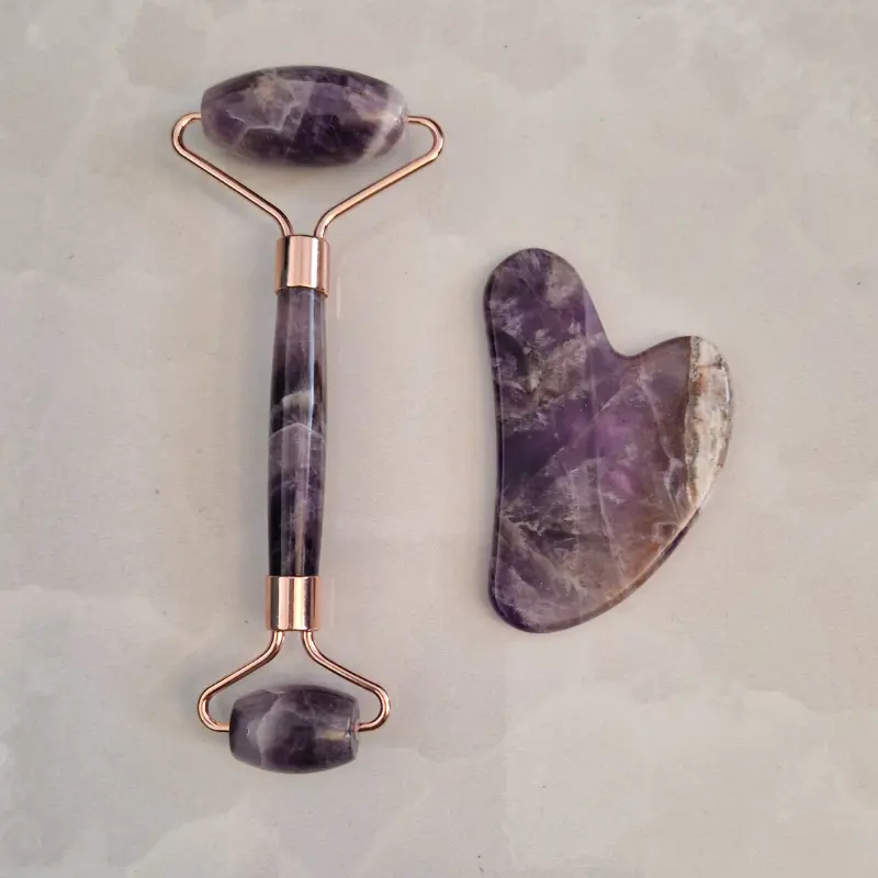 Coffret Duo | Gua Sha & Roller - Améthyste Zelia Paris