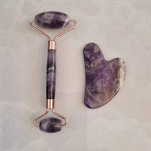 Coffret Duo | Gua Sha & Roller - Améthyste Zelia Paris