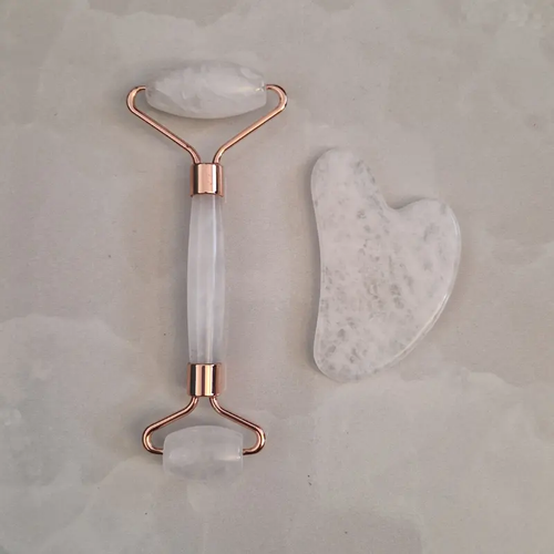 Coffret Duo | Gua Sha & Roller - Cristal de Roche Zelia Paris