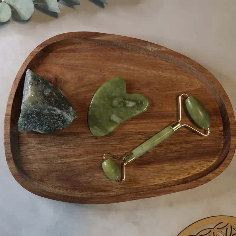 Coffret Duo | Gua Sha & Roller - Jade Zelia Paris