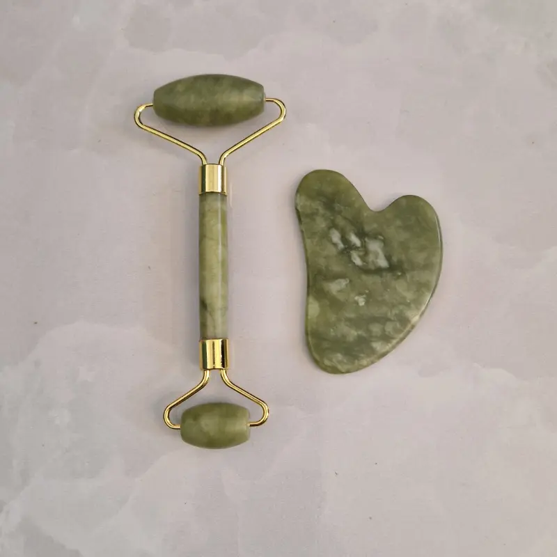 Coffret Duo | Gua Sha & Roller - Jade Zelia Paris