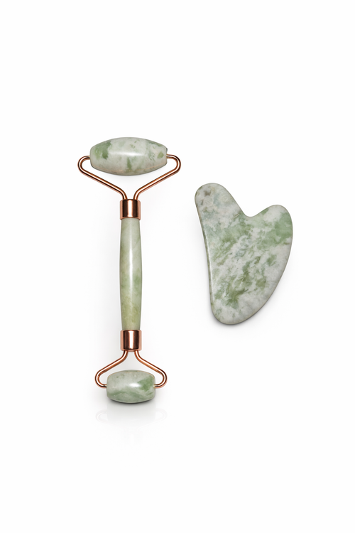 Coffret Duo | Gua Sha et Roller Jade de Chine - Zelia Paris