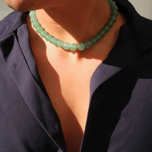 Collier XL | Aventurine (Homme) - Zelia Paris