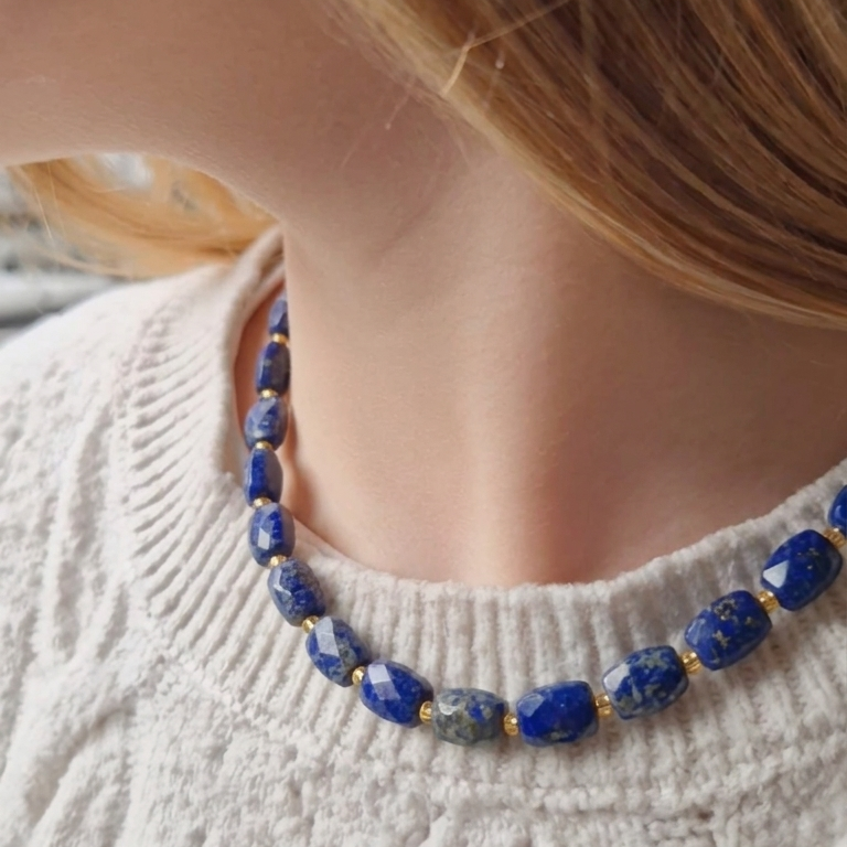 Collier Lira | Lapis-Lazuli – Confiance - Zelia Paris