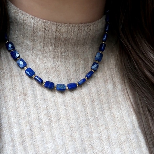 Collier Lira | Lapis-Lazuli – Confiance - Zelia Paris