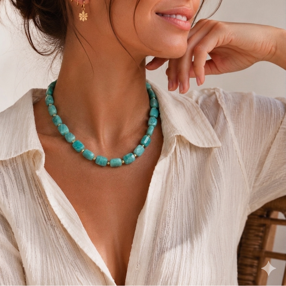 Collier Lira | Amazonite - Communication