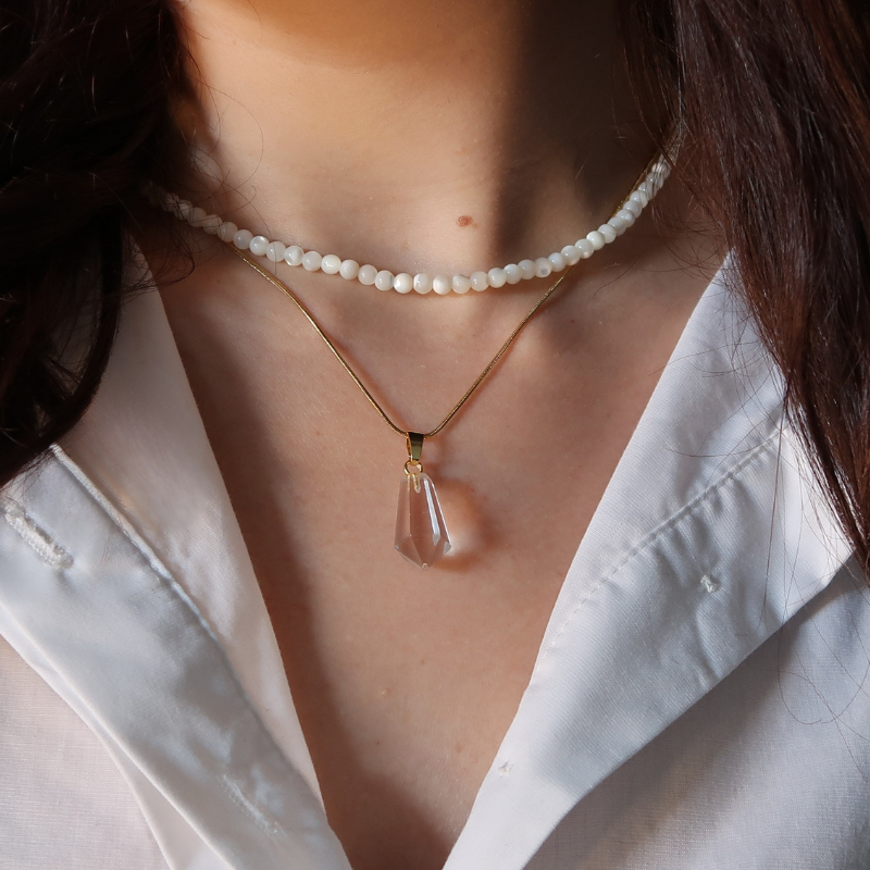 Solara | Nacre et Cristal de Roche