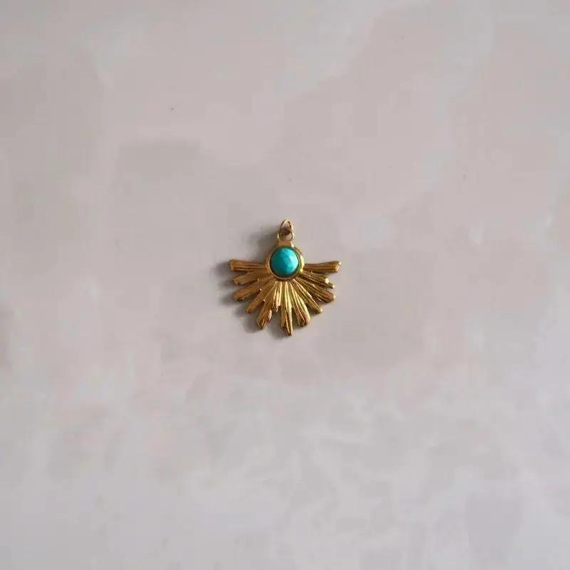 Pendentif | Soleil - Turquoise Zelia Paris