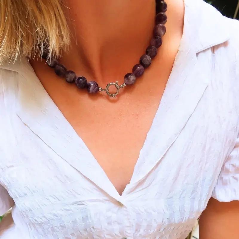 Melea XL | Améthyste Chevron Zelia Paris