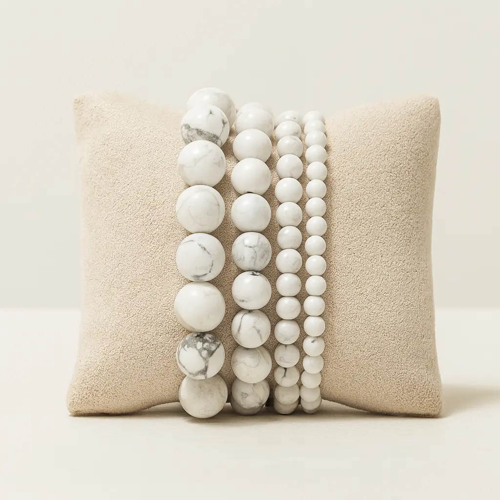 Nalaya | Howlite : Détente et Équilibre Zelia Paris