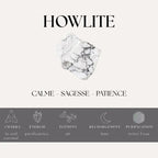 Nalaya | Howlite : Détente et Équilibre (Homme) Zelia Paris