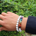 Pack Howlite & 7 Chakras – Calme & Équilibre énergétique - Zelia Paris