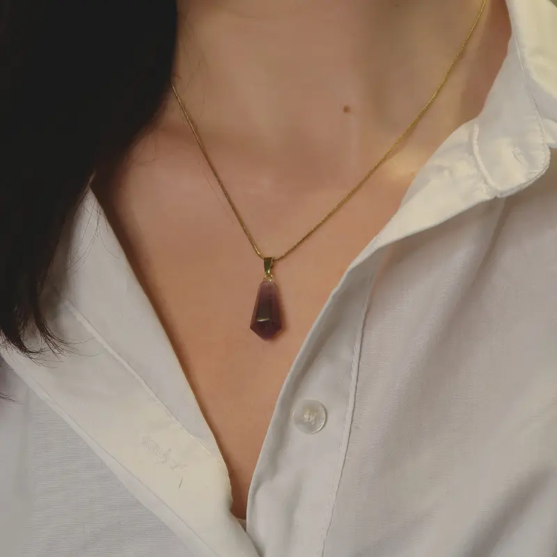 Pendentif | Pointe - Améthyste Zelia Paris