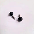 Puces d’oreilles | Agate noire : Protection et stabilité - Zelia Paris