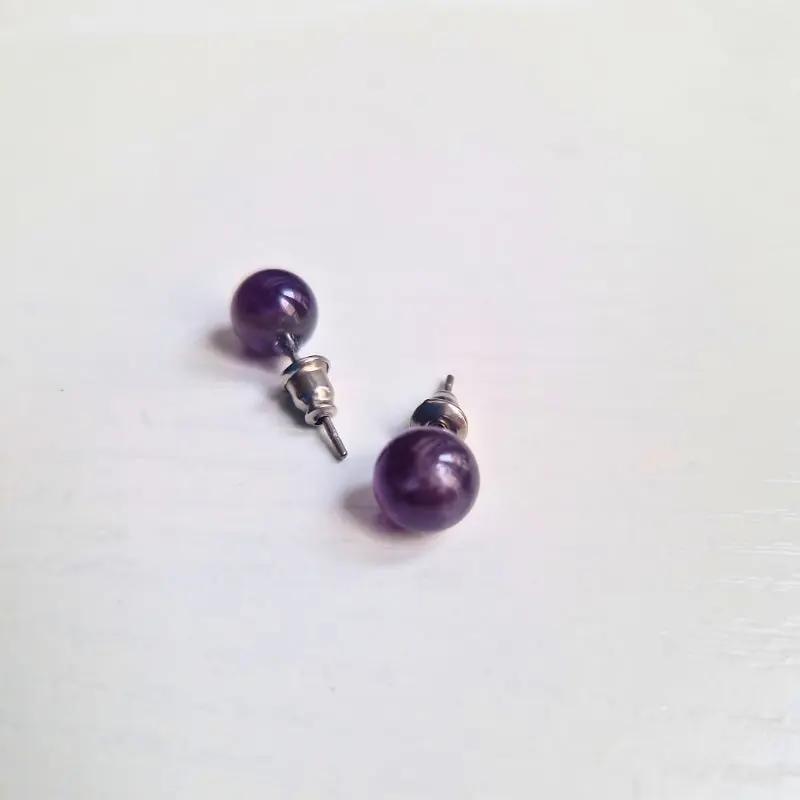 Puces d’oreilles | Améthyste : Sérénité et clarté d’esprit Zelia Paris
