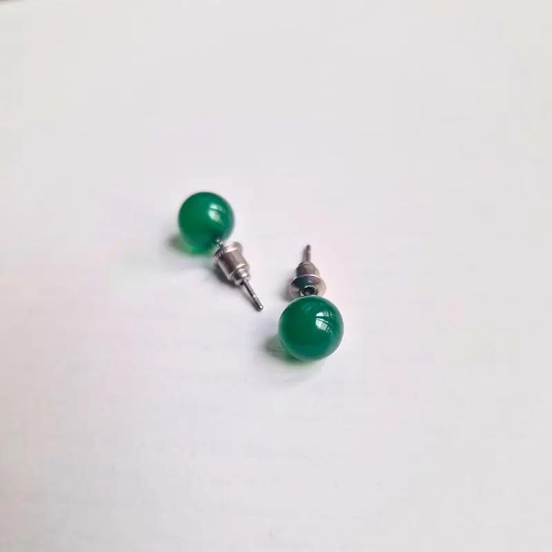 Puces d’oreilles | Aventurine verte : Chance et équilibre Zelia Paris