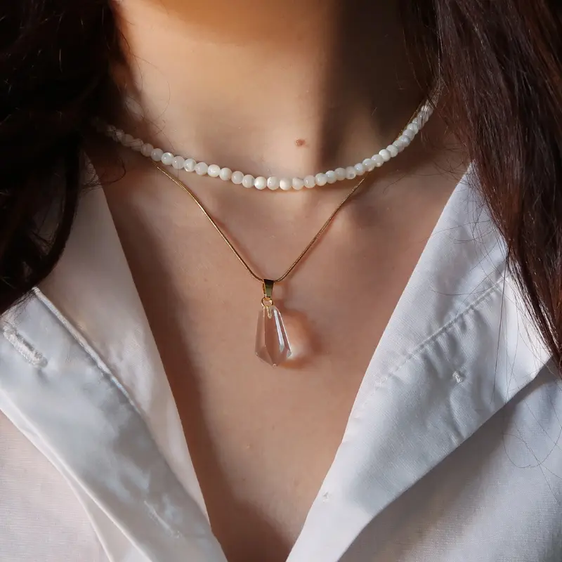 Solara | Nacre et Cristal de Roche Zelia Paris