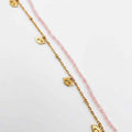 Chaîne de cheville "Tendresse" – Quartz Rose - Zelia Paris