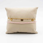 Chaîne de cheville "Tendresse" – Quartz Rose - Zelia Paris