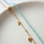 Chaîne de cheville "Sérénité" – Amazonite - Zelia Paris