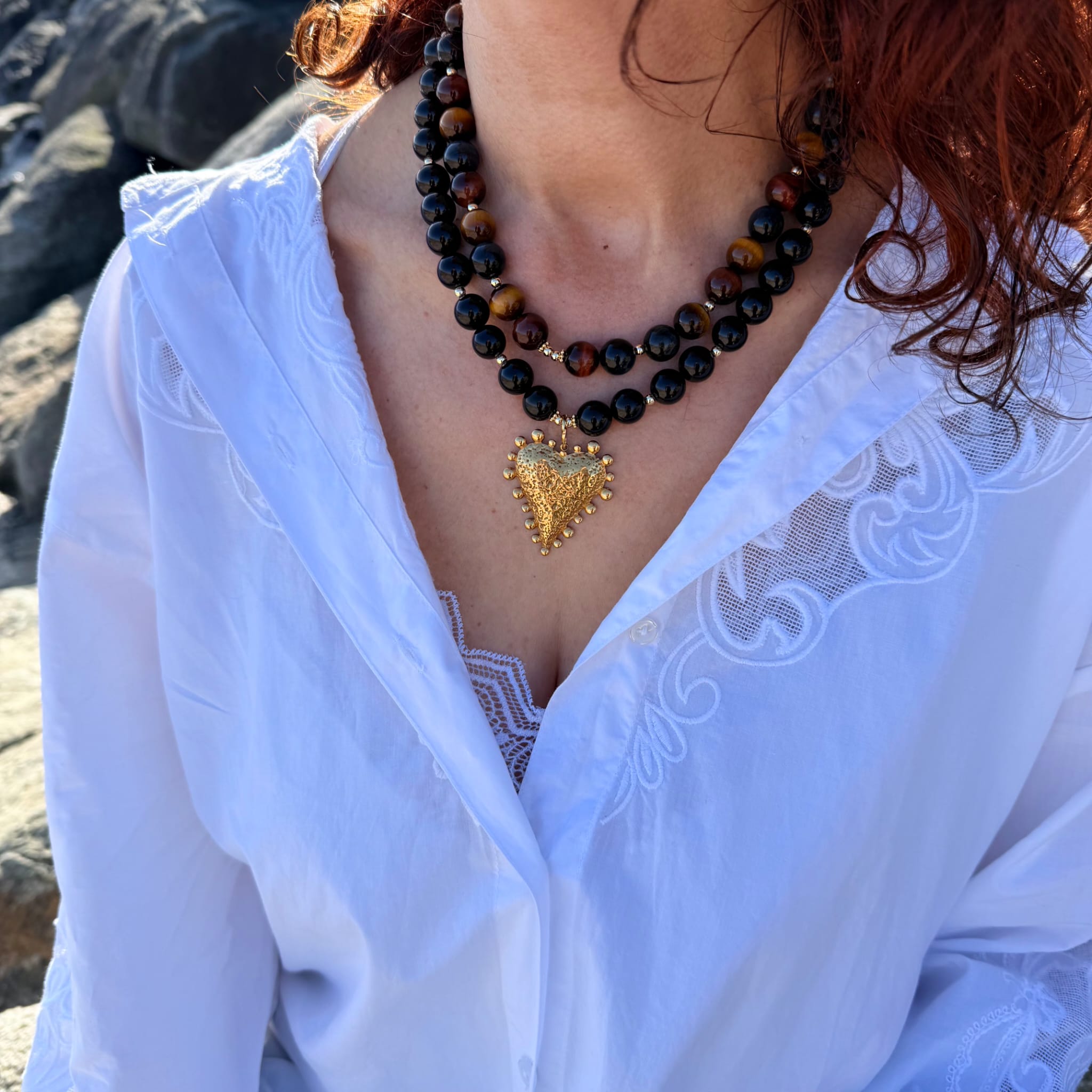 Collier Onyx – L'Intemporel XL - Zelia Paris