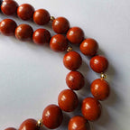 Collier Jaspe Rouge – L'Intemporel XL - Zelia Paris