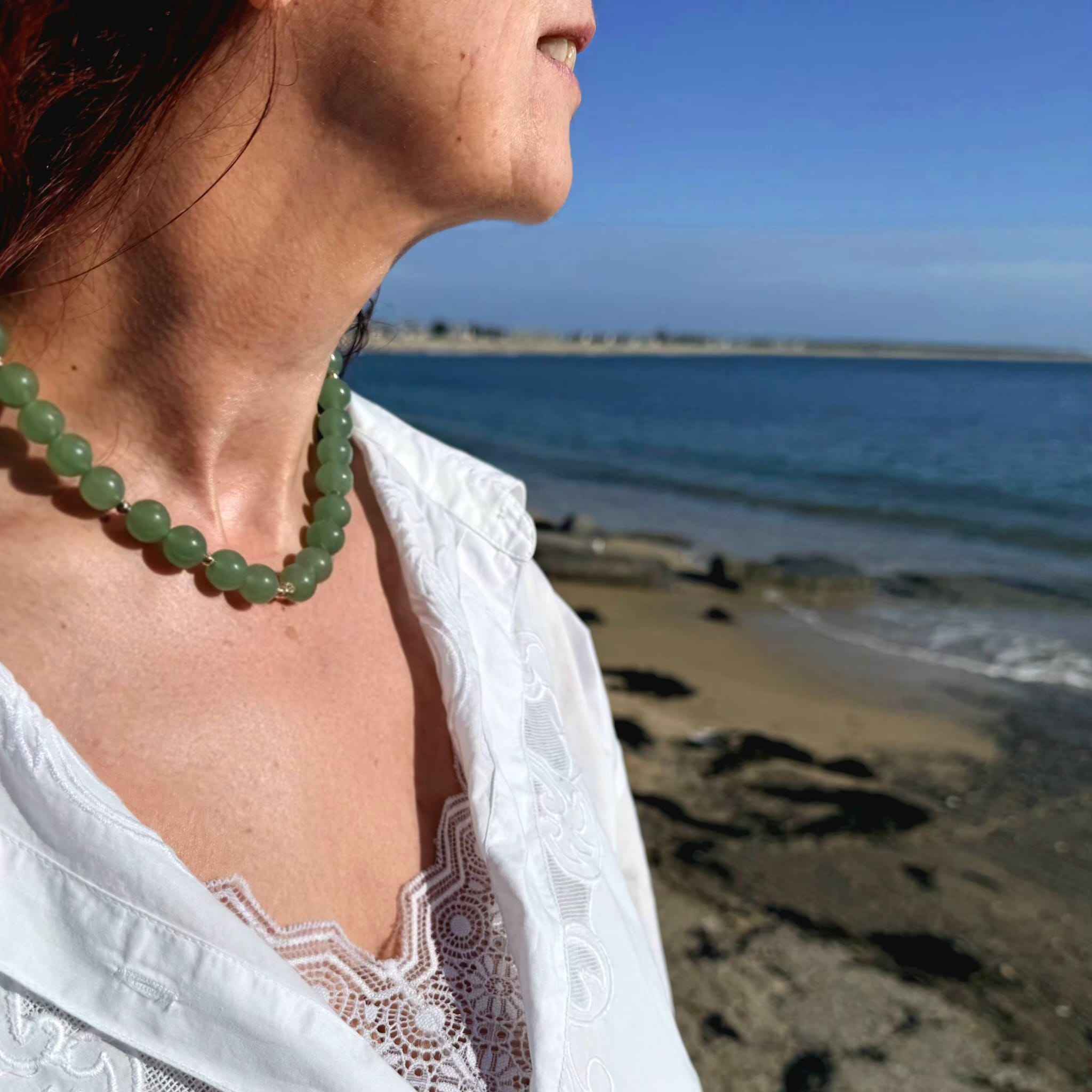 Collier Aventurine – L'Intemporel XL - Zelia Paris