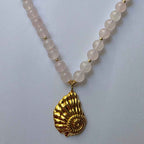 Collier Quartz Rose – L'Intemporel XL - Zelia Paris