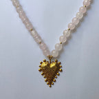 Collier Quartz Rose – L'Intemporel XL - Zelia Paris