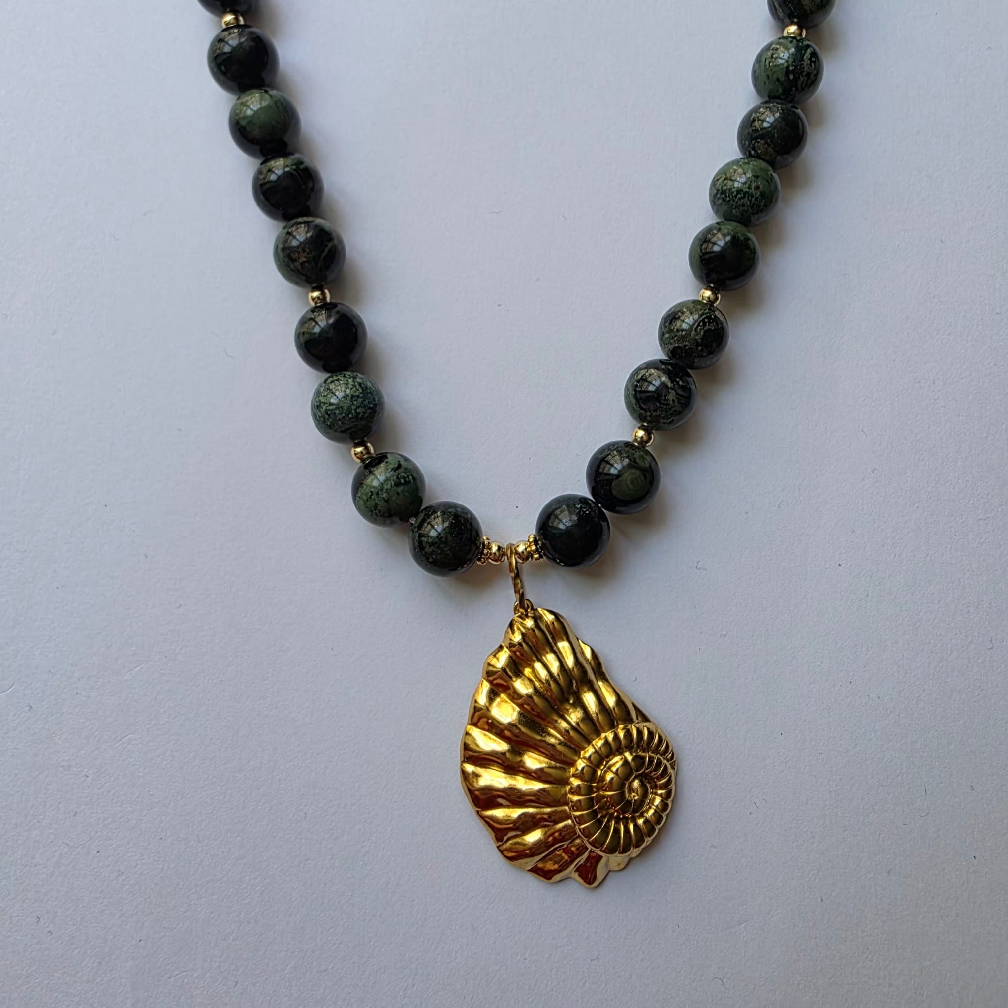 Collier Jaspe Kambaba – L'Intemporel XL - Zelia Paris