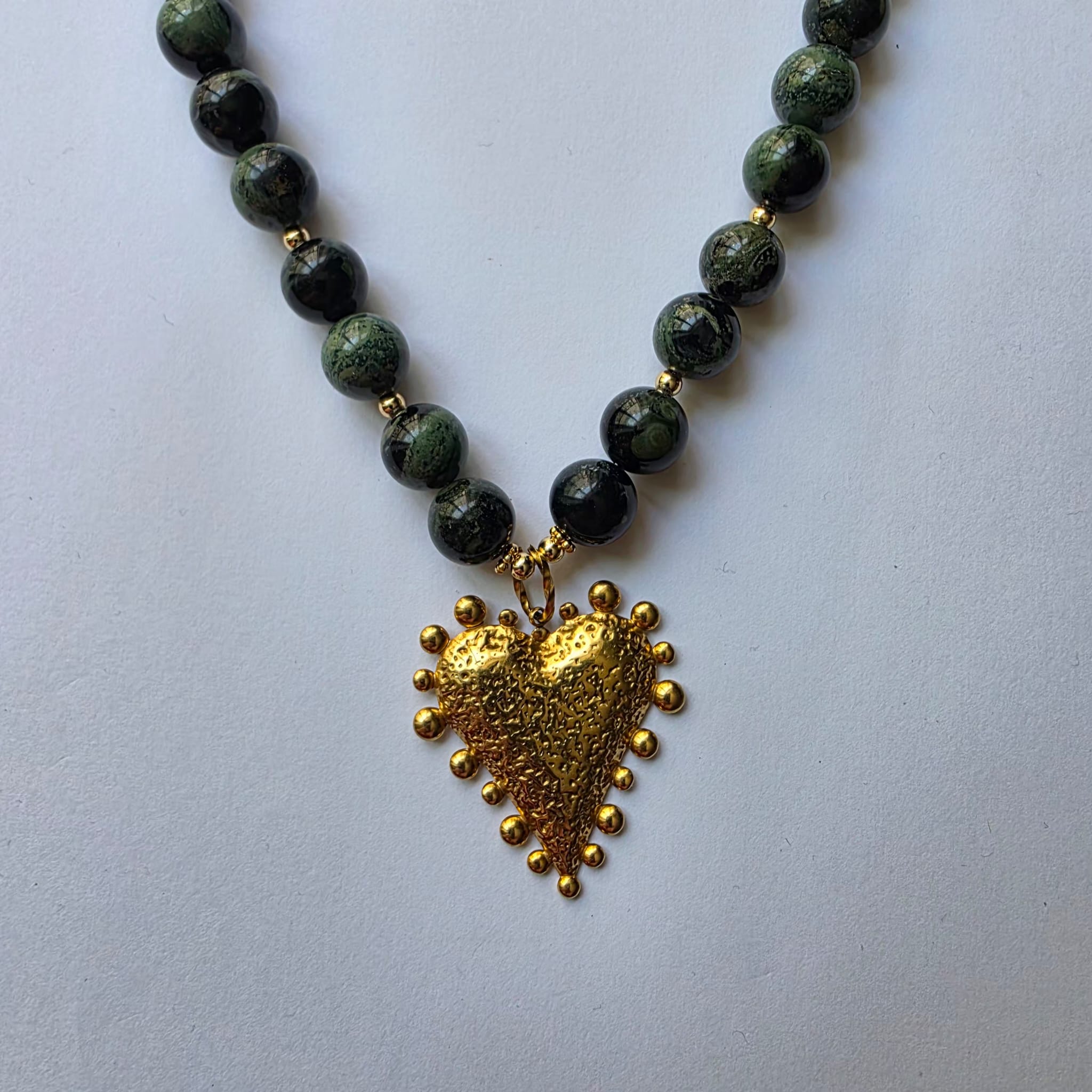 Collier Jaspe Kambaba – L'Intemporel XL - Zelia Paris