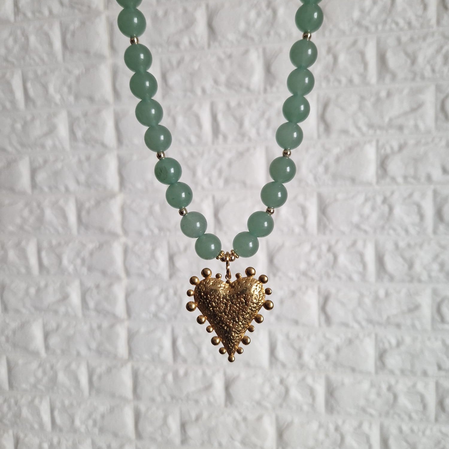 Collier Aventurine – L'Intemporel XL - Zelia Paris
