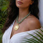 Collier Aventurine – L'Intemporel XL - Zelia Paris