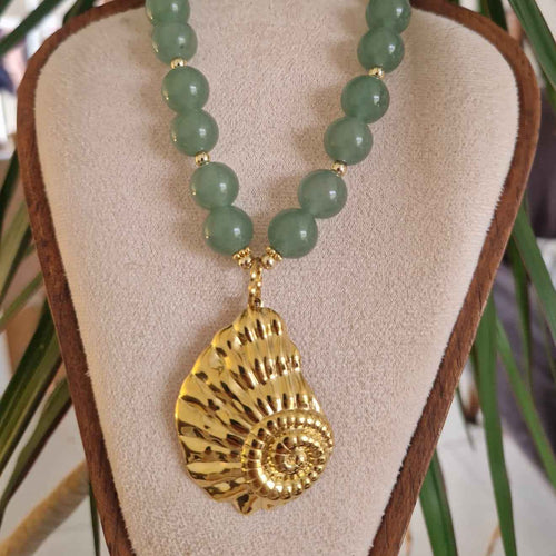 Collier Aventurine – L'Intemporel XL - Zelia Paris